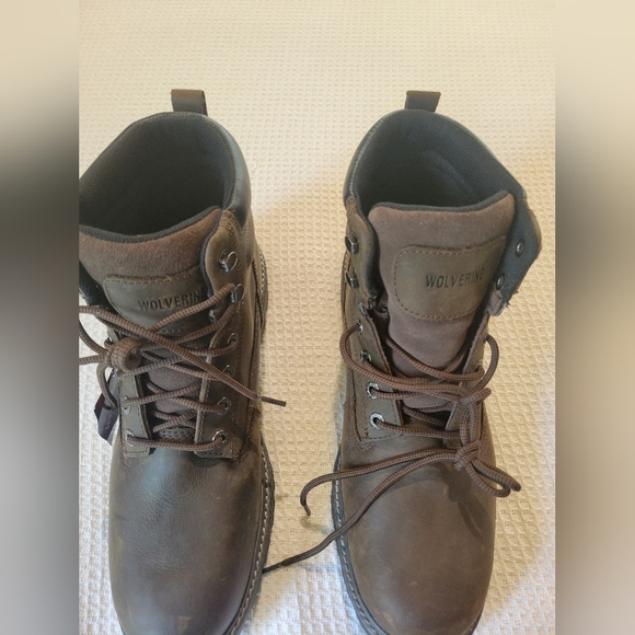 Wolverine Men's Brown Leather Boots - Picture 2 of 14